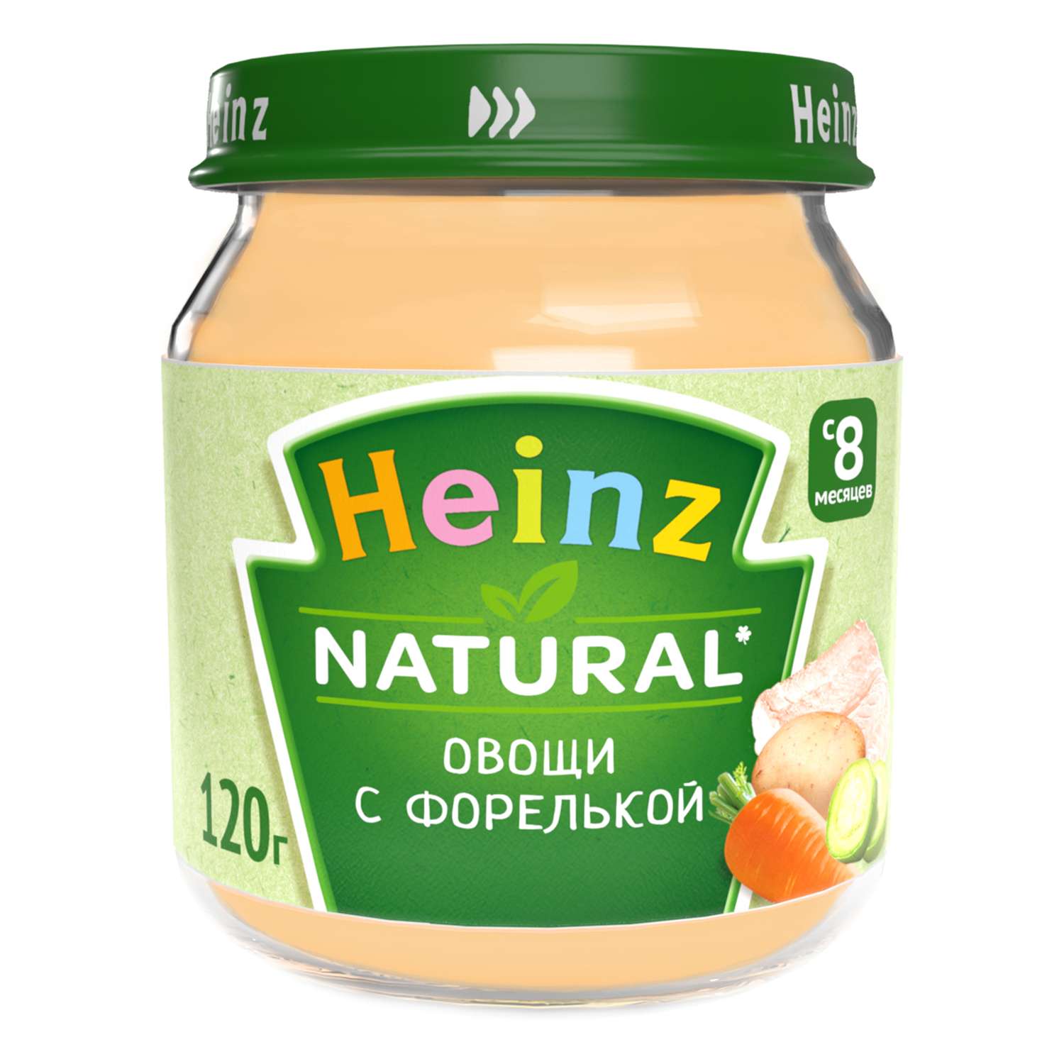 Пюре Heinz овощи с форелькой 120г 8месяцев - фото 1