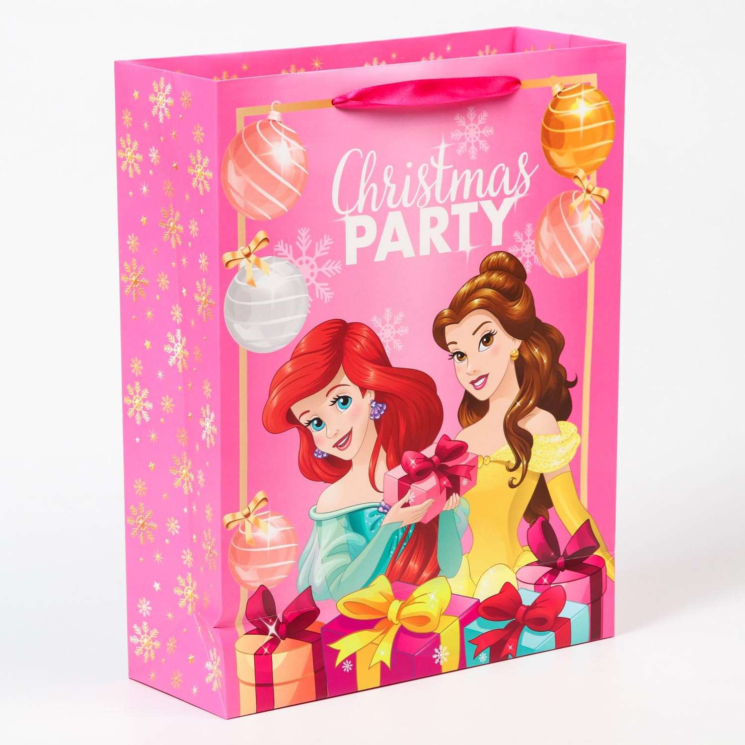 Пакет подарочный Disney «Cristmas party» Принцессы - фото 2