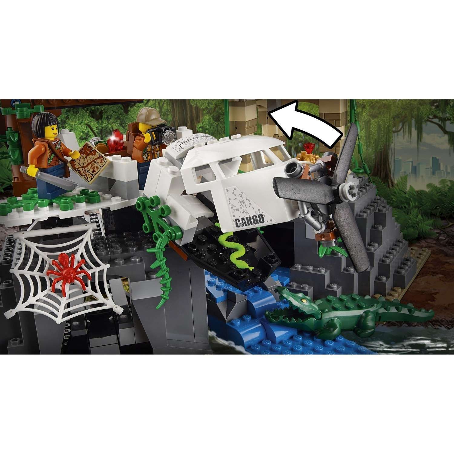 Конструктор LEGO City Jungle Explorers База исследователей джунглей (60161) - фото 5