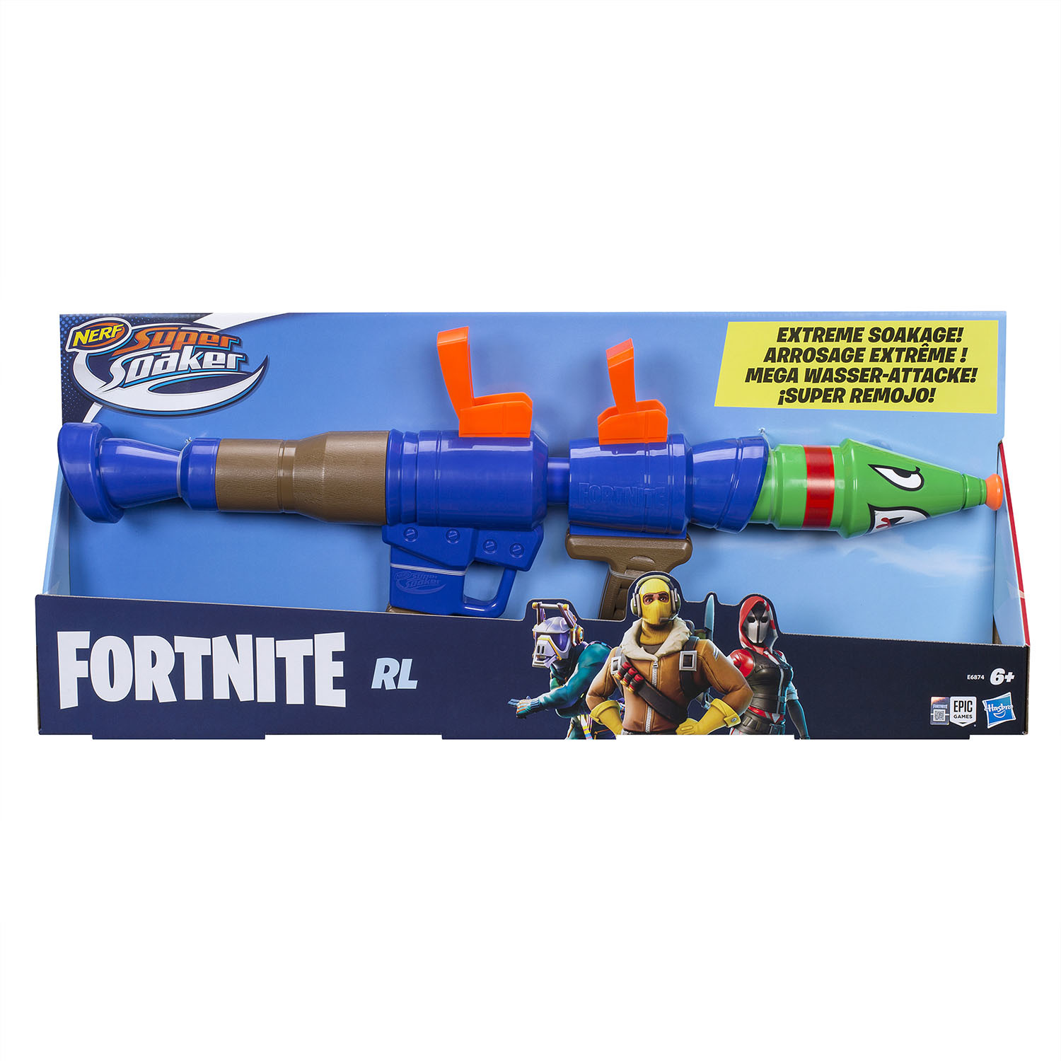 Бластер водяной Nerf Super Soaker Fortnite Ракета E6874EU4 - фото 2