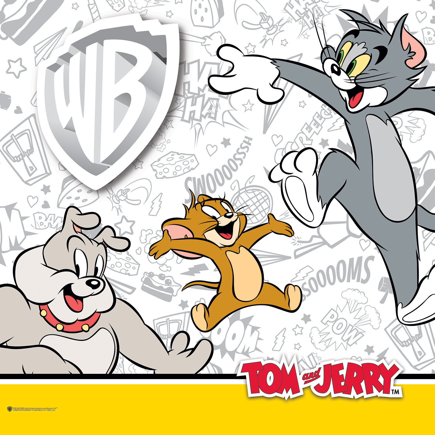 Комод Пластишка Tom and Jerry на колесах 4 ящика с аппликацией Сиреневый - фото 7