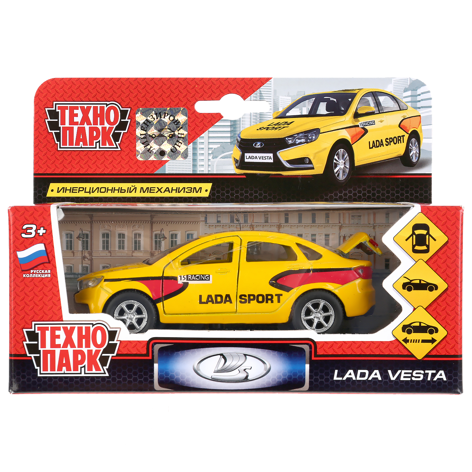 Машина Технопарк LADA VESTA SPORT инерционная 12 см