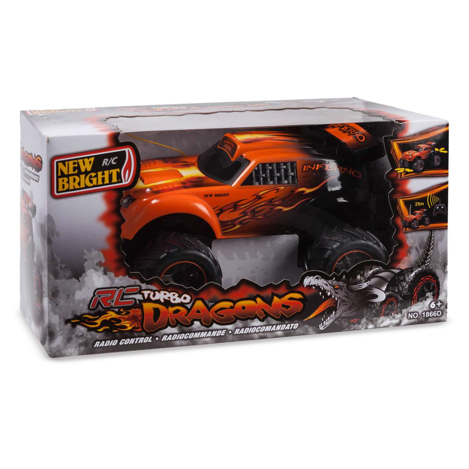 Машинка р/у New Bright Turbo Dragon 1:18 в ассортименте - фото 5