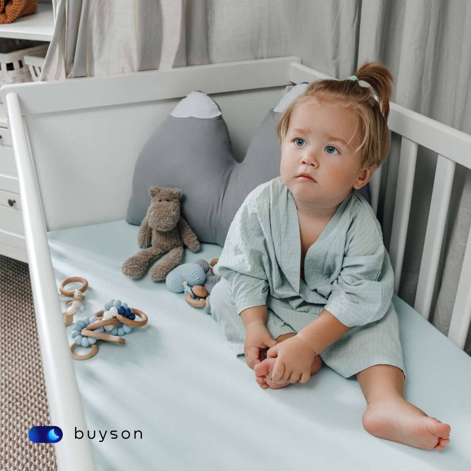 Матрас в кроватку buyson BuyJoy для новорожденных от 0 до 3 лет 120х60 см - фото 14