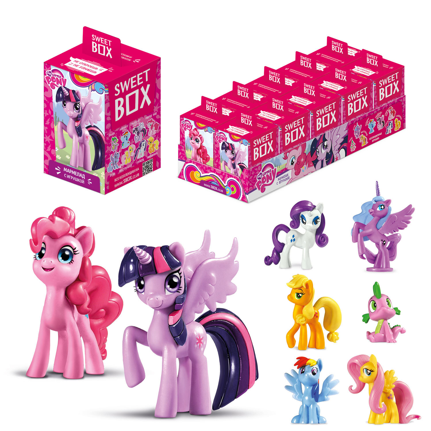 Мармелад Sweet box My Little Pony с игрушкой в коробочке 10г в ассортименте  купить по цене 118 ₽ в интернет-магазине Детский мир