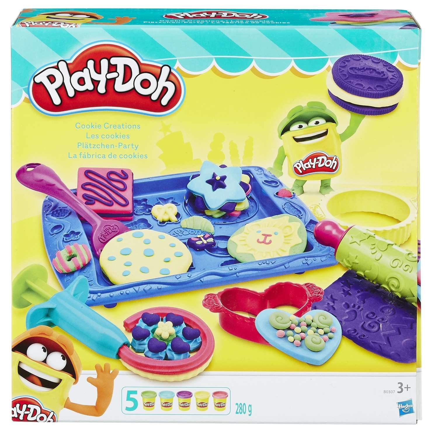 Набор пластилина Play-Doh Магазинчик печенья 5цветов B0307EU8 - фото 1