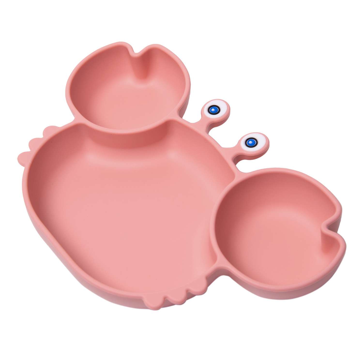 Детская тарелка Turbosky Крабик розовый - фото 1