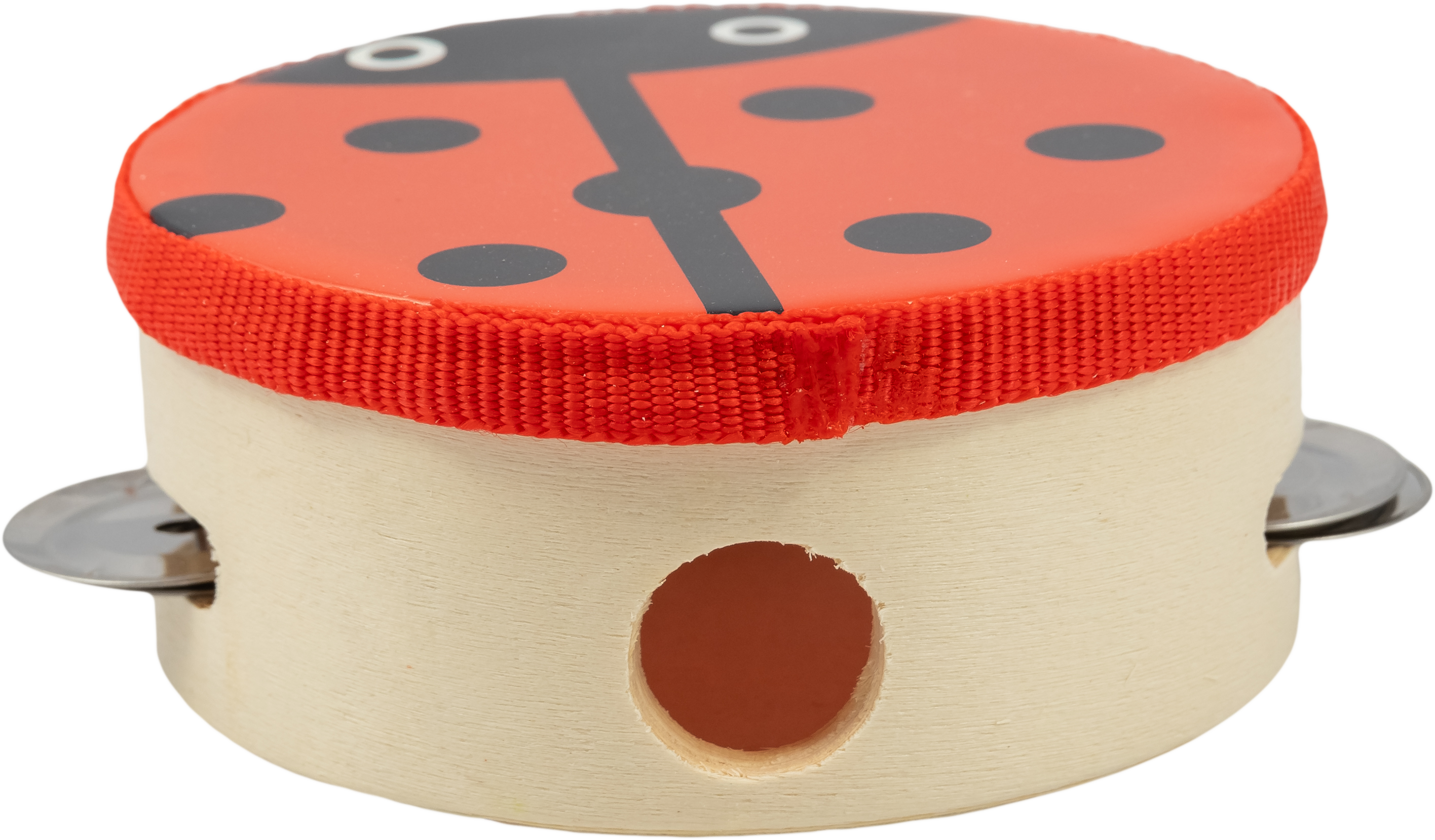 Тамбурин бубен BEE DF601A Ladybug деревянный дизайн божья коровка - фото 4