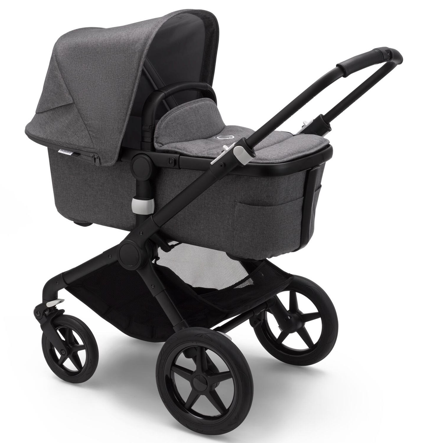 Коляска 2в1 Bugaboo Fox2 Complete Black Grey Melange-Grey Melange - фото 10