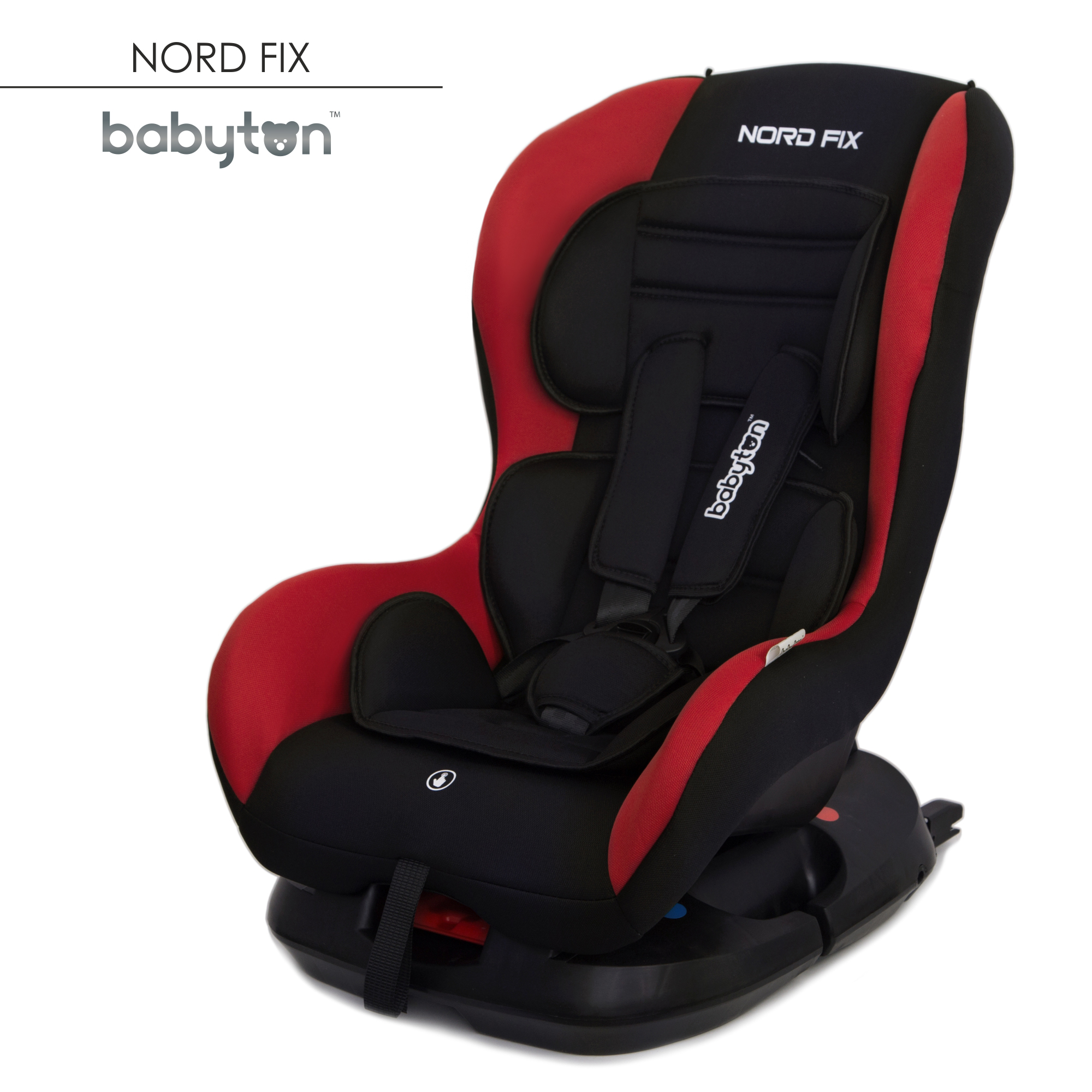 Автокресло Babyton Nord Fix Black-Red купить по цене 5419 ₽ в  интернет-магазине Детский мир