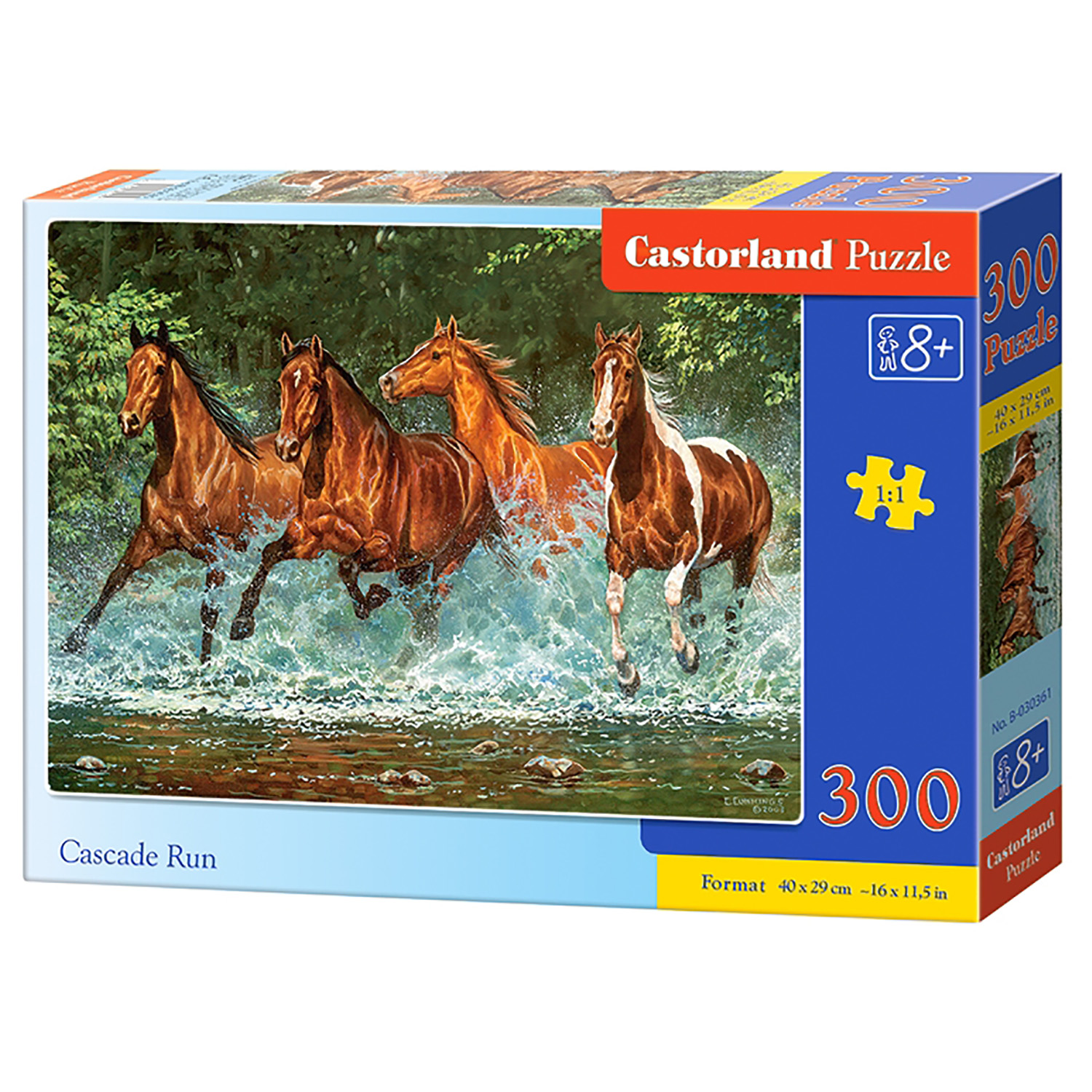 Пазл Castorland Лошади бегущие по воде 300 деталей - фото 1