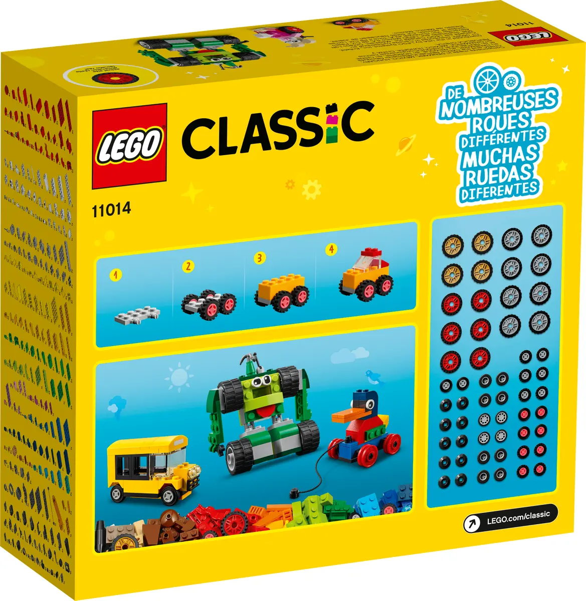 Конструктор LEGO Classic Кубики и колёса 11014 - фото 2