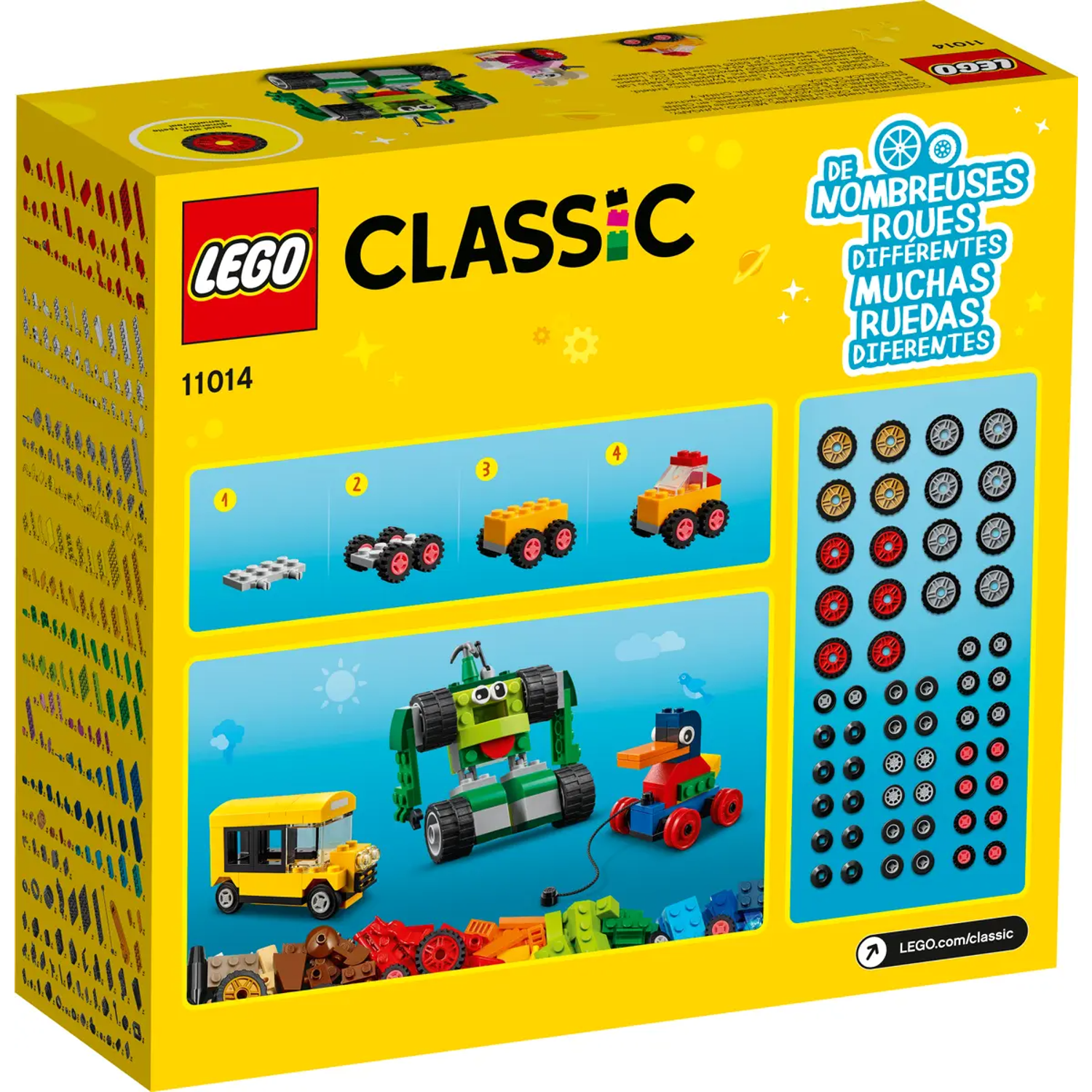 Конструктор LEGO Classic Кубики и колёса 11014 - фото 2