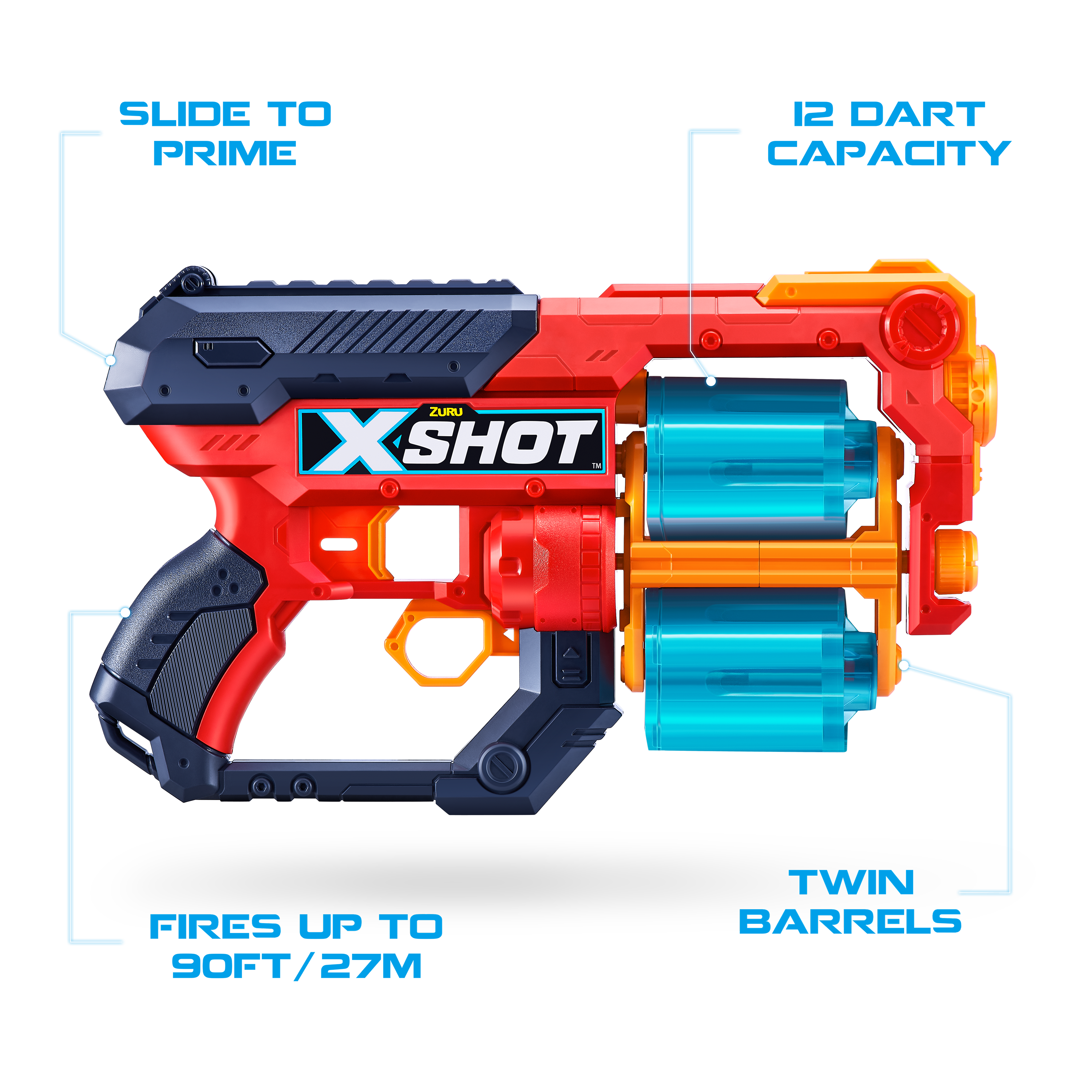 Игровой набор для стрельбы Zuru X-Shot Ексель Иксес ТК12 - фото 5