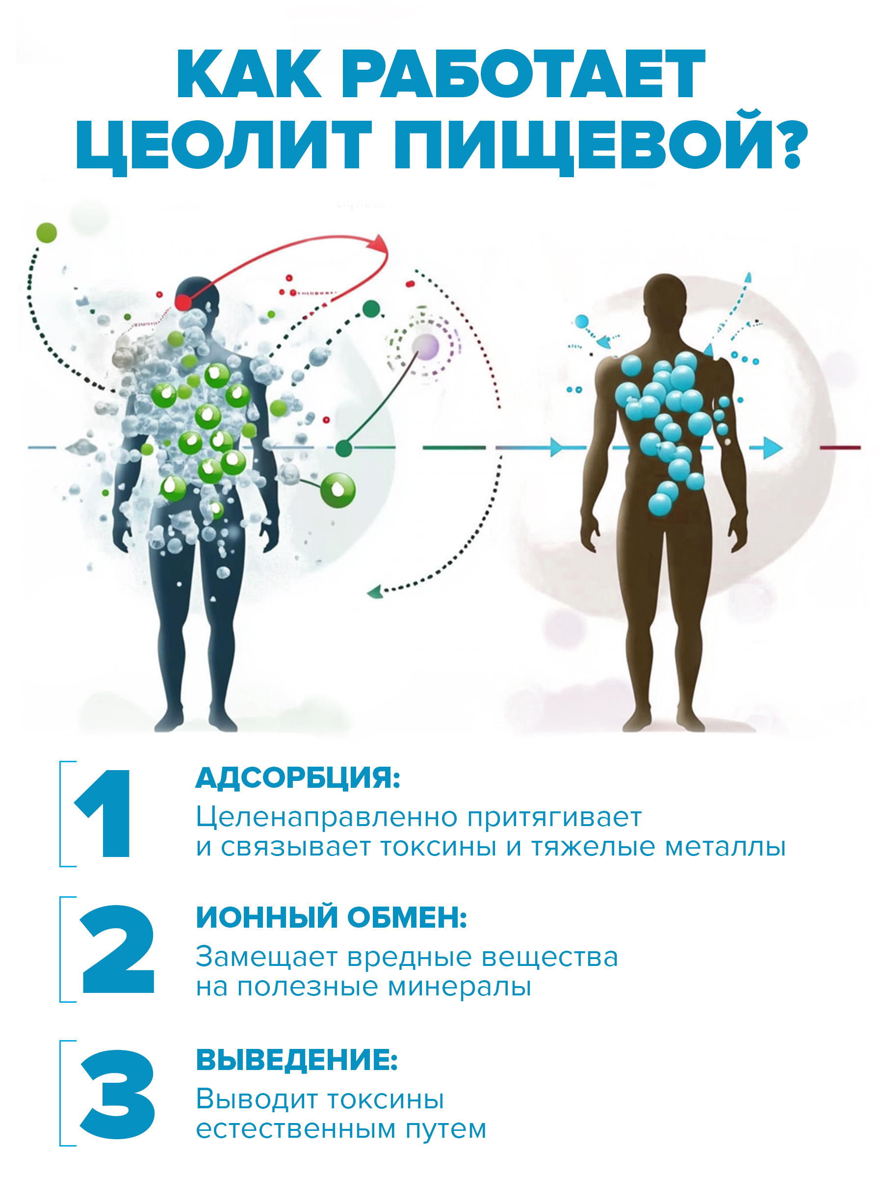 Цеолит пищевой сорбент Bionormula для очистки организма банка 500г - фото 3