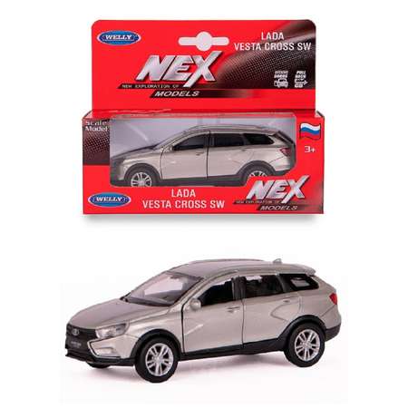 Автомобиль Welly LADA LADA Vesta SW Cross 1:38 серебряный