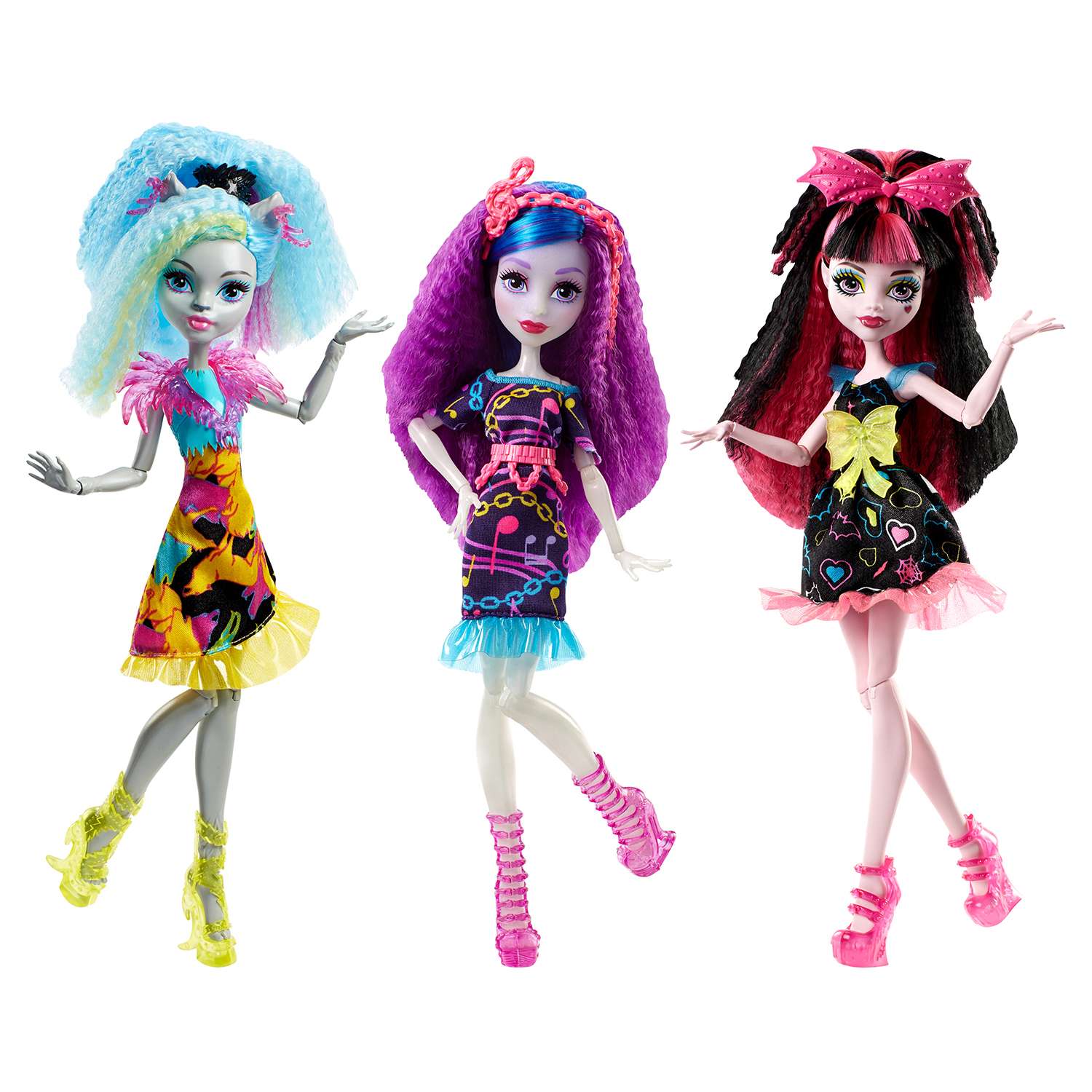 Кукла Monster High Неоновые монстряшки в ассортименте DVH65 - фото 1