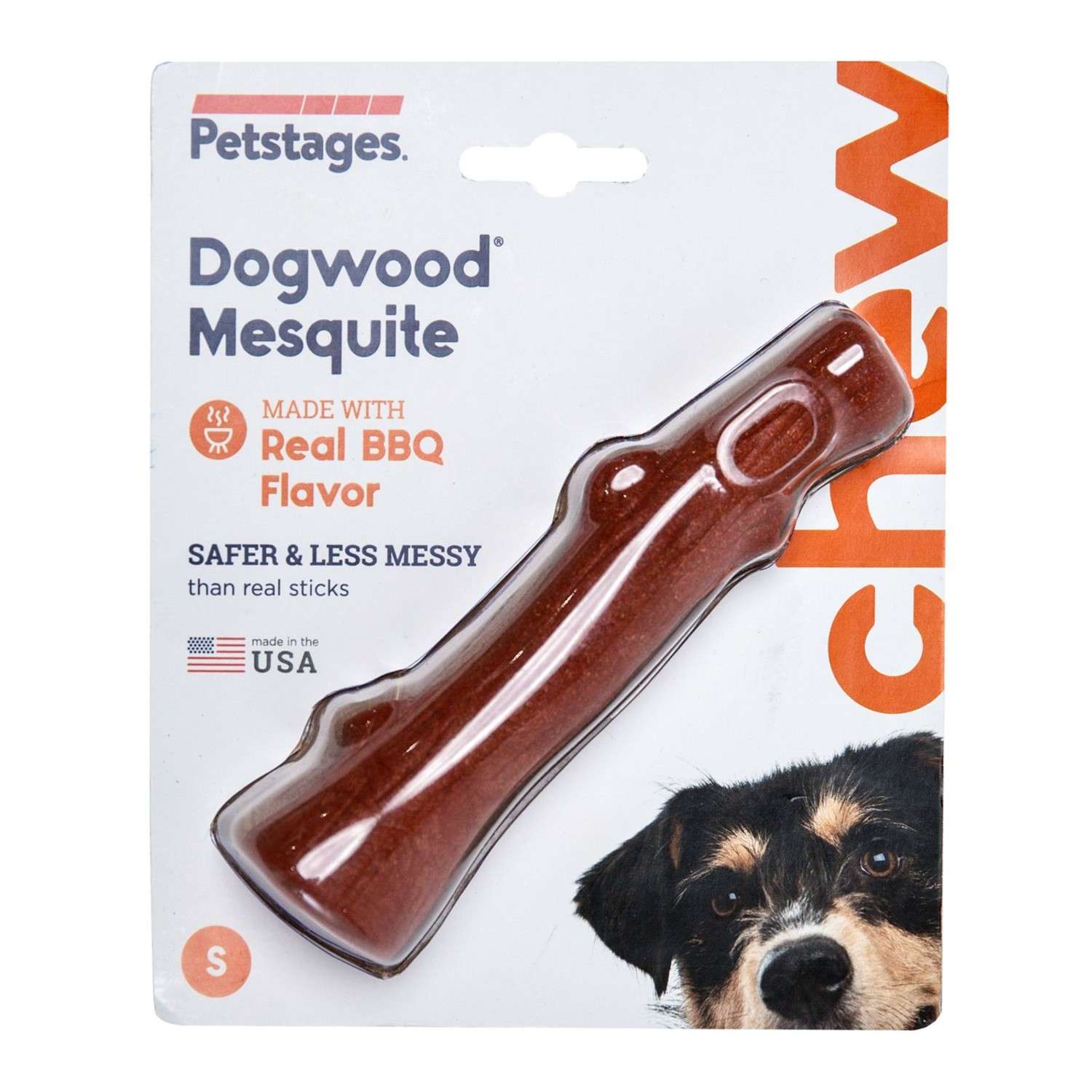 Игрушка для собак Petstages Mesquite Dogwood Палочка Mesquite Dogwood с ароматом барбекю малая 30143 - фото 2