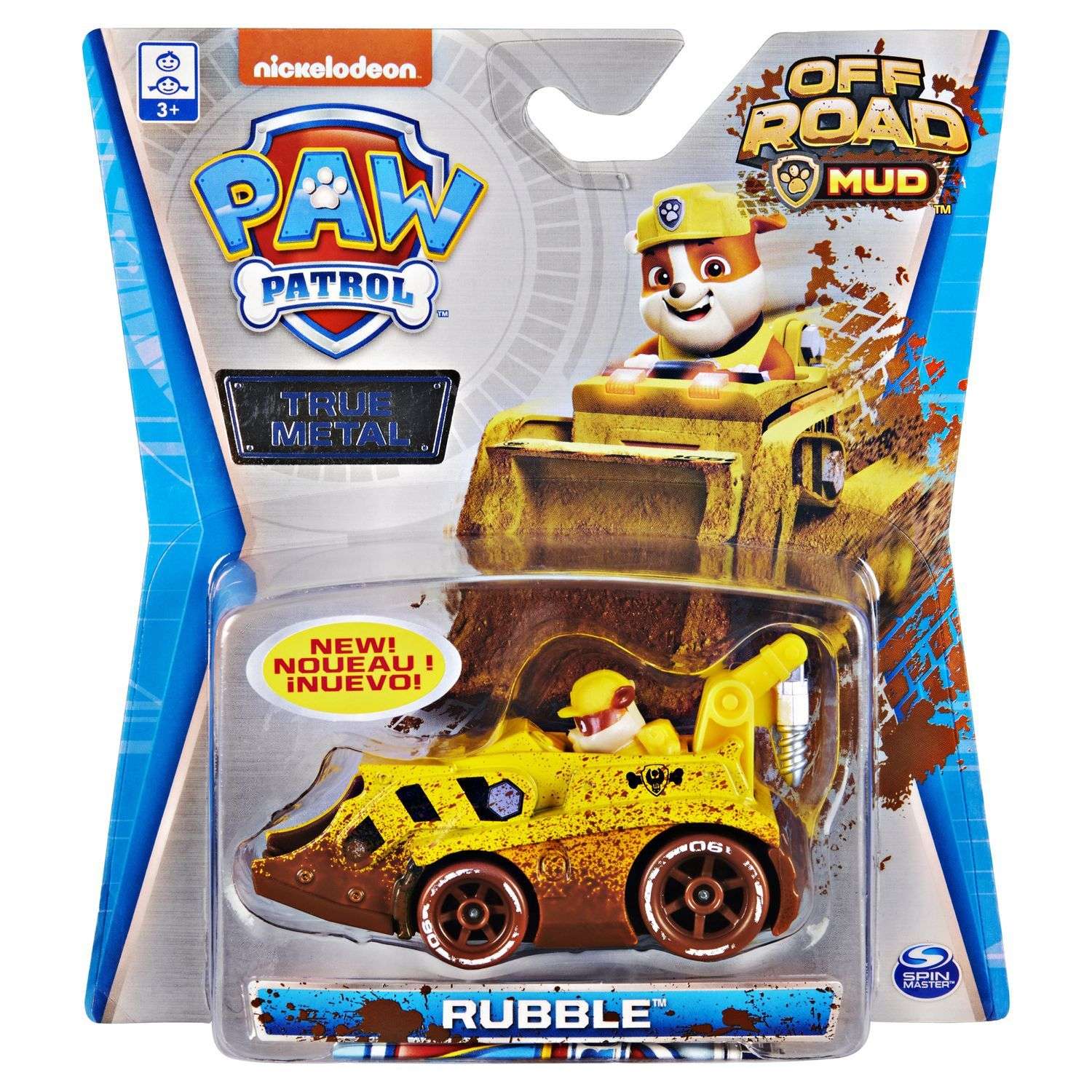 Машинка Paw Patrol Дайкаст Mud Rubble 6053257/20126469 6053257 - фото 2