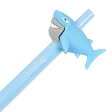 Ручка гелевая Maxleo Shark 0.5мм Синяя ZF2909