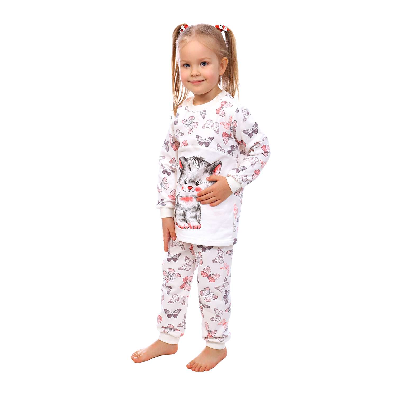 Пижама Детская Одежда 0025К/молочный_серый - фото 2