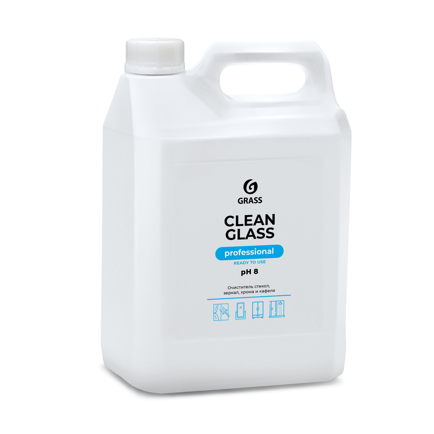 Очиститель стекол и зеркал GraSS Clean Glass Professional 5 л - фото 1