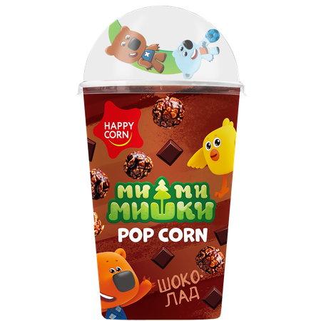 Попкорн Детский с игрушкой Happy Corn Ми-ми-мишки Шоколад 50 г