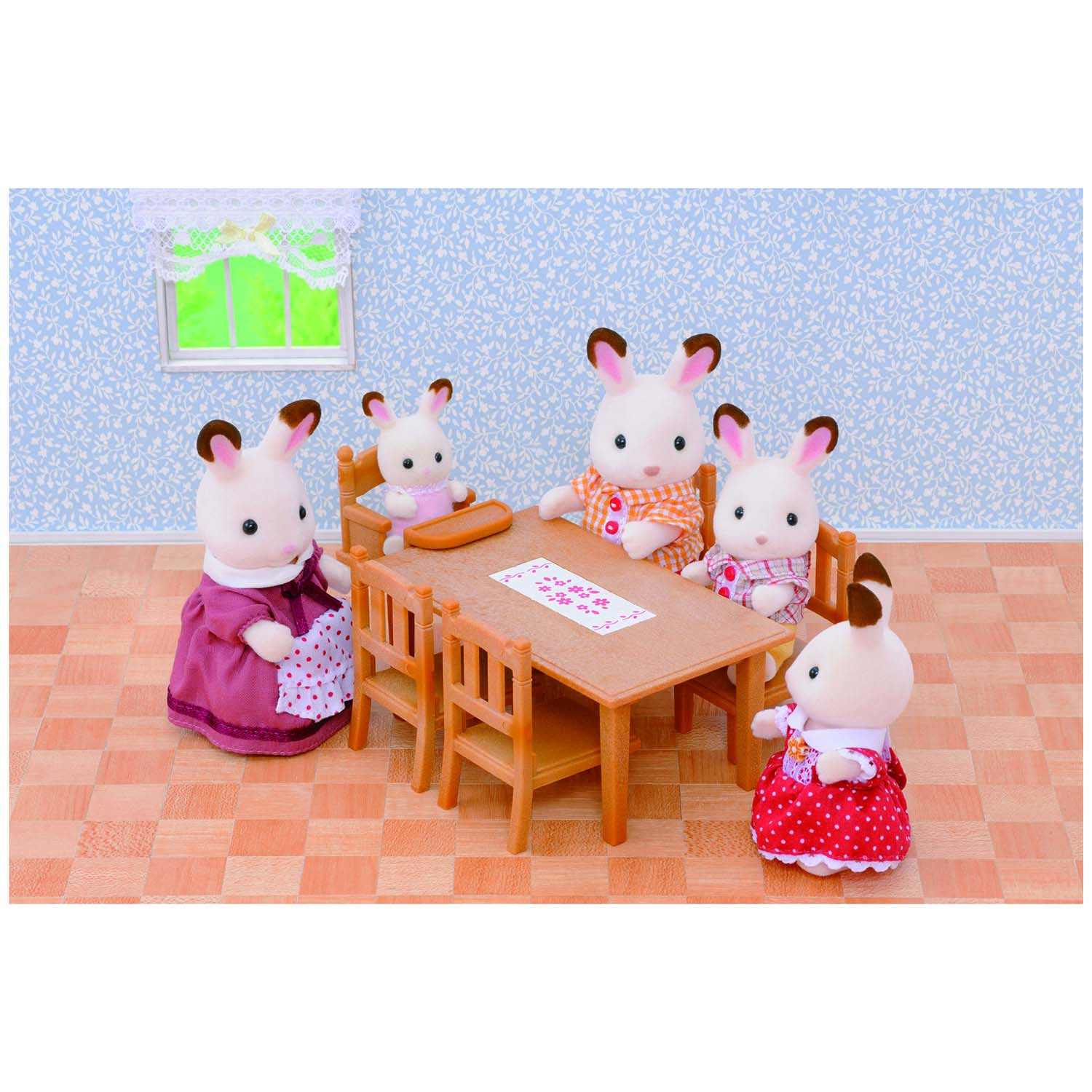 Набор Sylvanian Families Обеденный стол с 5-ю стульями (4506) - фото 5