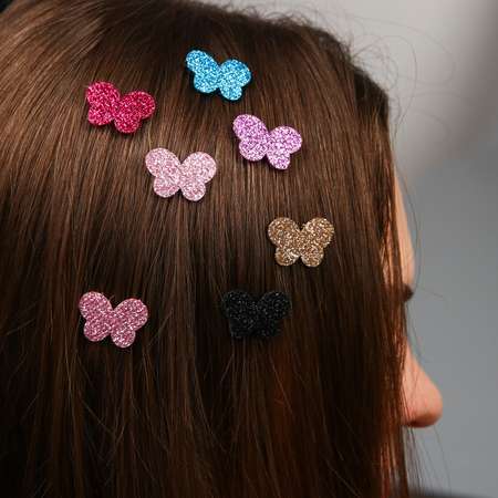 Заколки для волос WINX Липучки бабочки 8 штук Winx