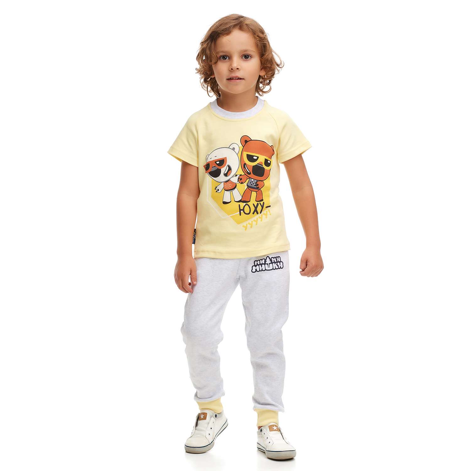Пижама Lucky Child 70-405/2-7/желтый - фото 1