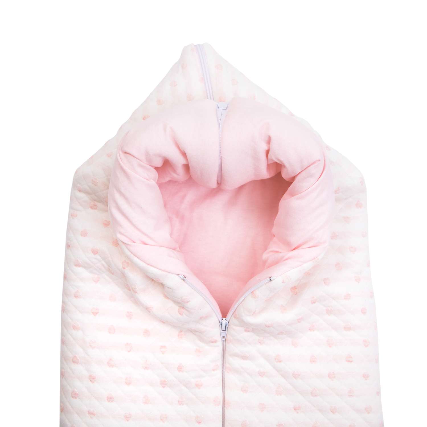 Конверт-одеяло  Baby Nice 0-6 мес Сердечки розовый - фото 2