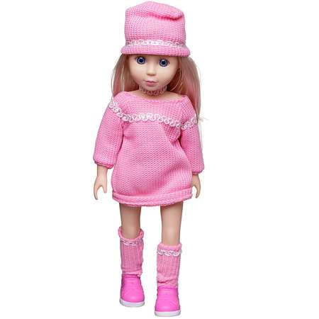 Кукла My Jq girls Junfa В розовом вязанном платье