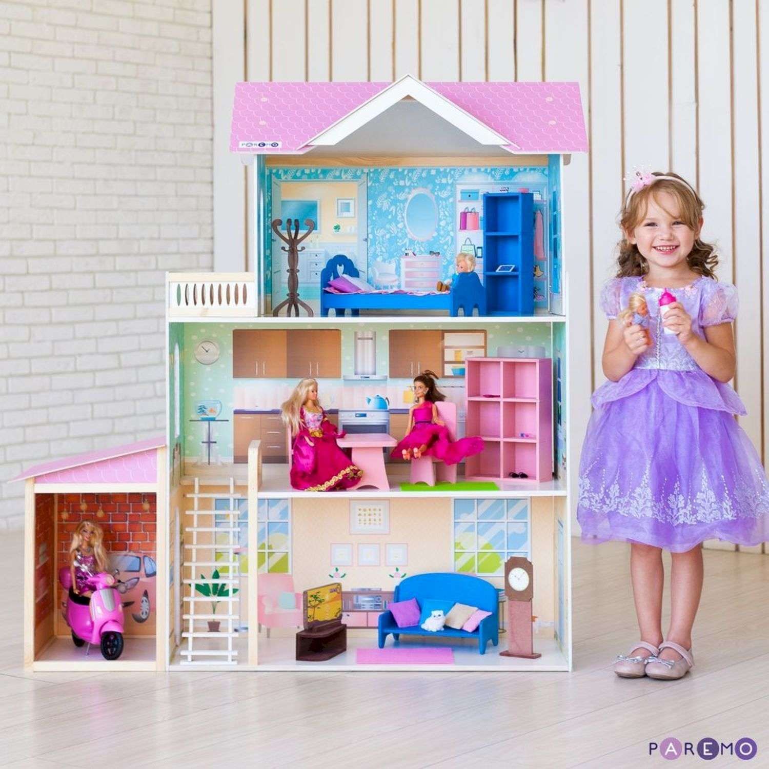 Кукольный домик  Paremo Розали Гранд с мебелью 11 предметов PD318-11 PD318-11 - фото 1