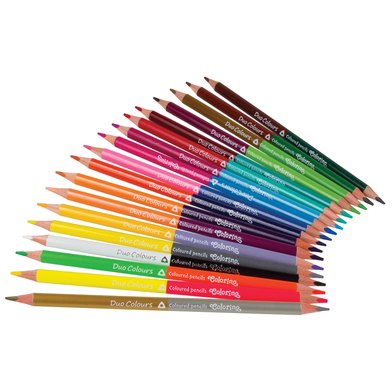 Цветные карандаши COLORINO Kids треугольные 36 цветов 18 карандашей - фото 2