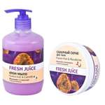 Набор Fresh Juice МП  Крем-мыло маракуйя и камелия 460мл и Скраб для тела маракуйя и макадамия 225мл