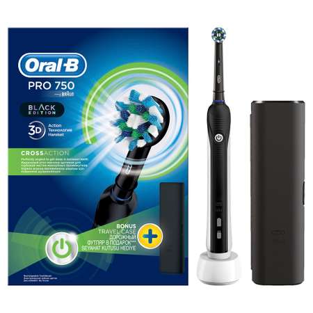 Электрическая зубная щетка ORAL-B PRO 750 Black D 16.513.UX
