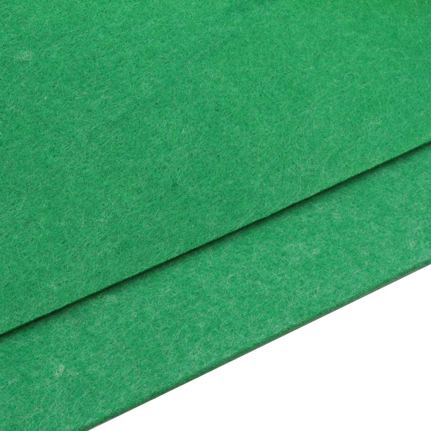 Фетр Astra Craft жесткий листовой для творчества аппликации 3 мм 40х60 см AF844 зеленый - фото 2