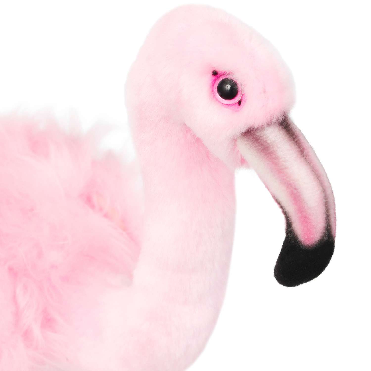 Реалистичная мягкая игрушка Hansa Розовый фламинго 38 см - фото 3
