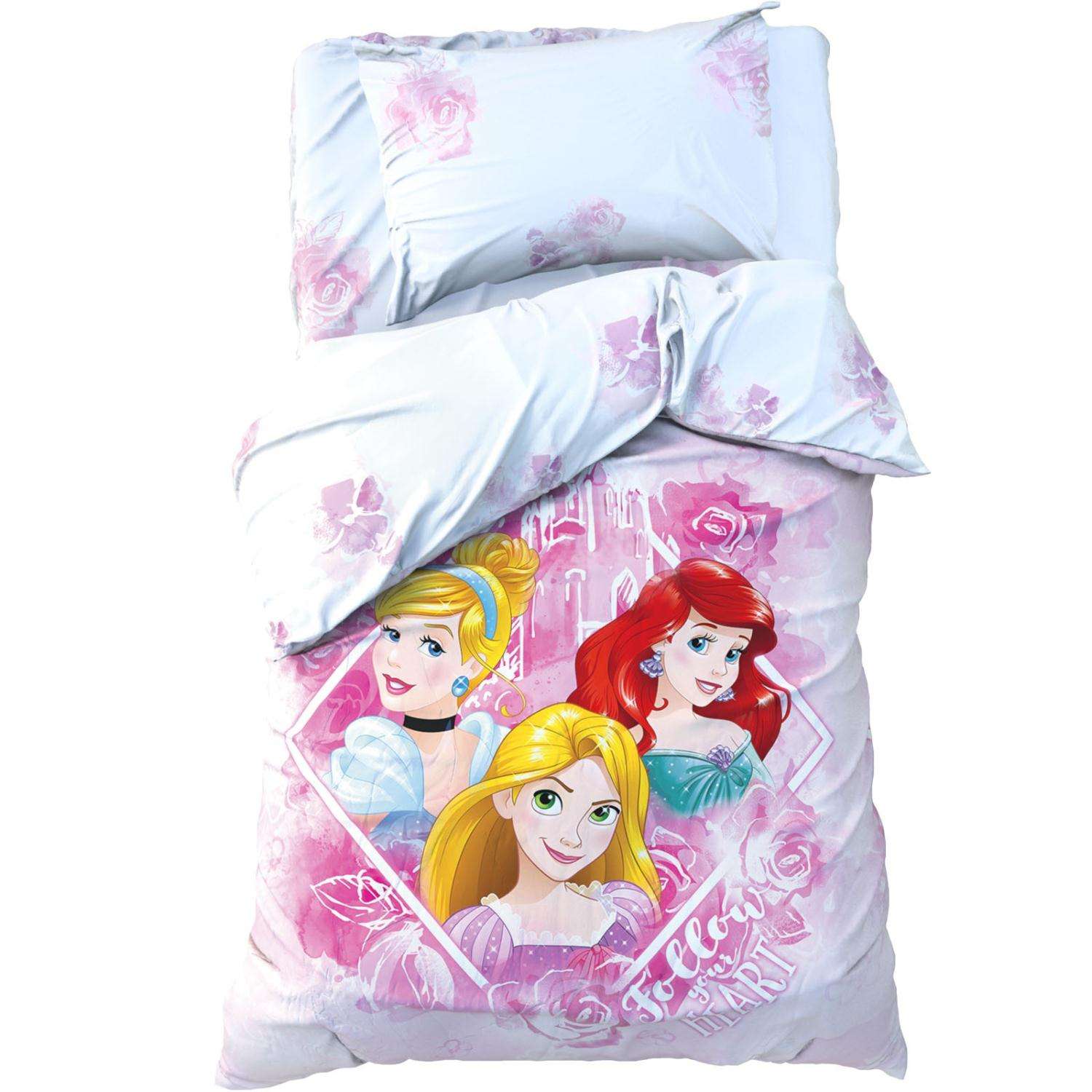 Комплект постельного белья Disney Follow your heart Принцессы - фото 1