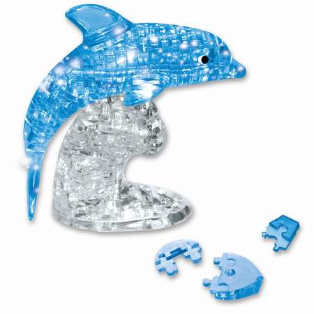Развивающий 3D пазл BONDIBON Магия Кристалов Дельфин 95 деталей