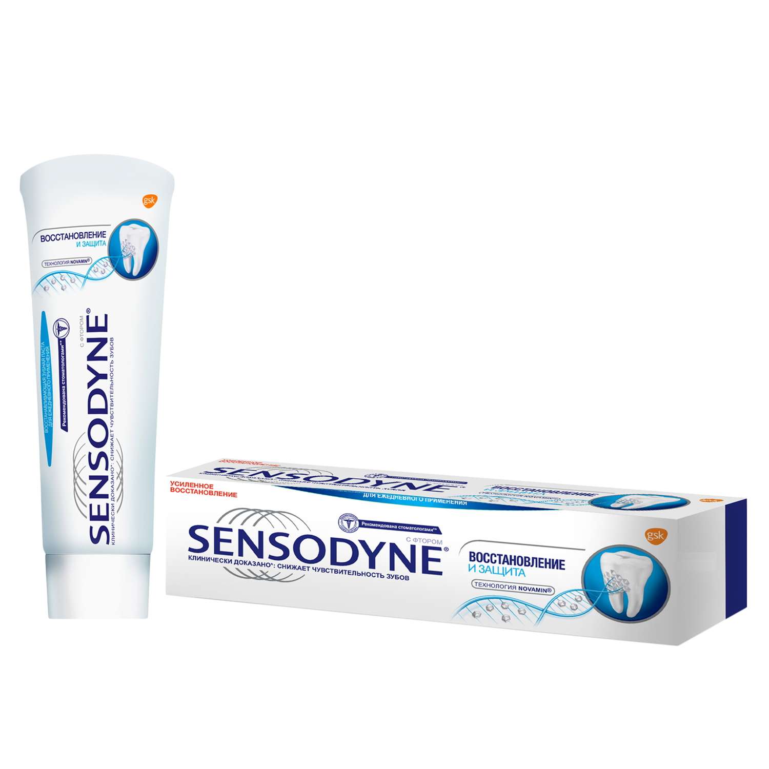 Зубная паста Sensodyne Восстановление и Защита 75 мл - фото 1