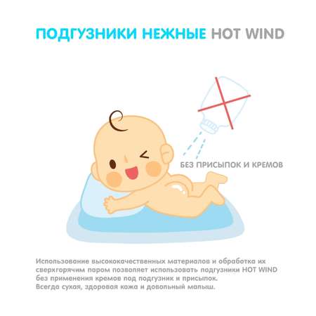 Подгузники LOVULAR Hot Wind S (3-7 кг) 22 шт.