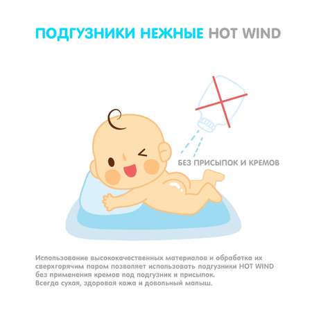 Подгузники LOVULAR Hot Wind S 3-7кг 22шт