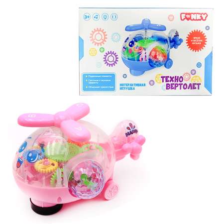 Игрушка Funky Toys развивающая вертолет свет звук 84939-МП