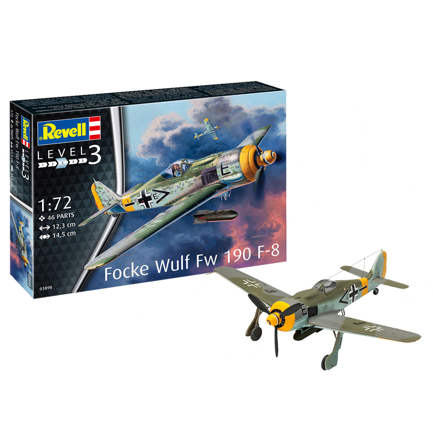 Сборная модель Revell Истребитель Focke Wulf Fw190 F-8 03898 - фото 2