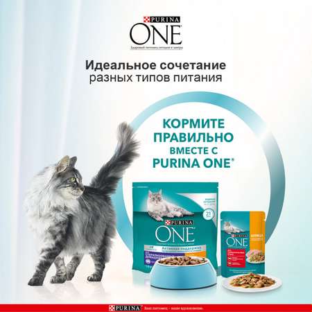 Корм для кошек Purina One стерилизованных курица-цельные злаки 1.5кг