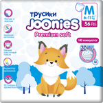 Подгузники-трусики Joonies Premium Soft M 6-11кг 56шт