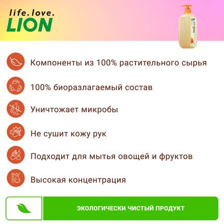 Средство для мытья посуды Lion Chamgreen Pure Fermentation 5 злаков 720мл