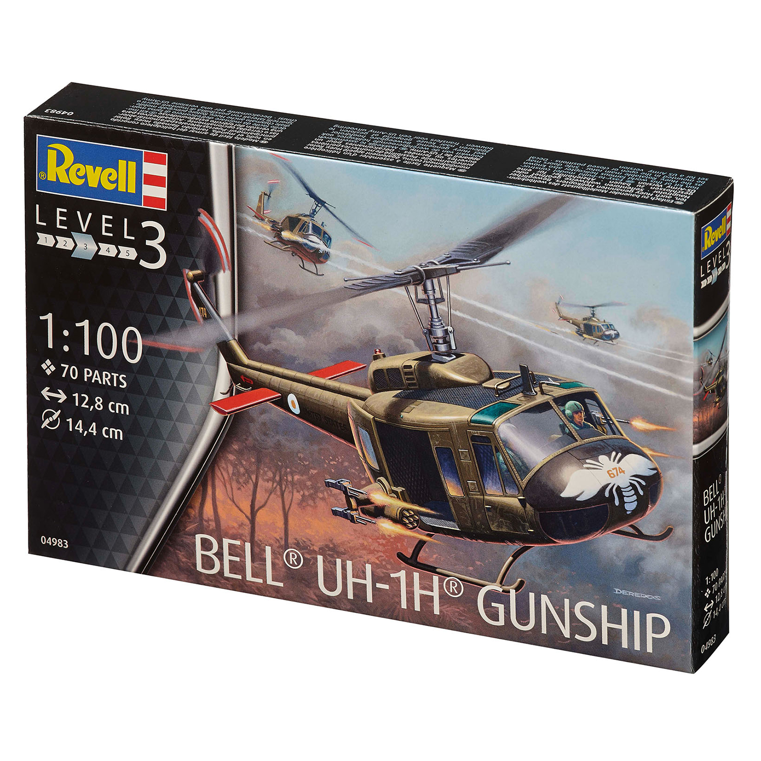 Сборная модель Revell Американский многоцелевой вертолёт Белл UH-1 «Ирокез» 04983 - фото 2