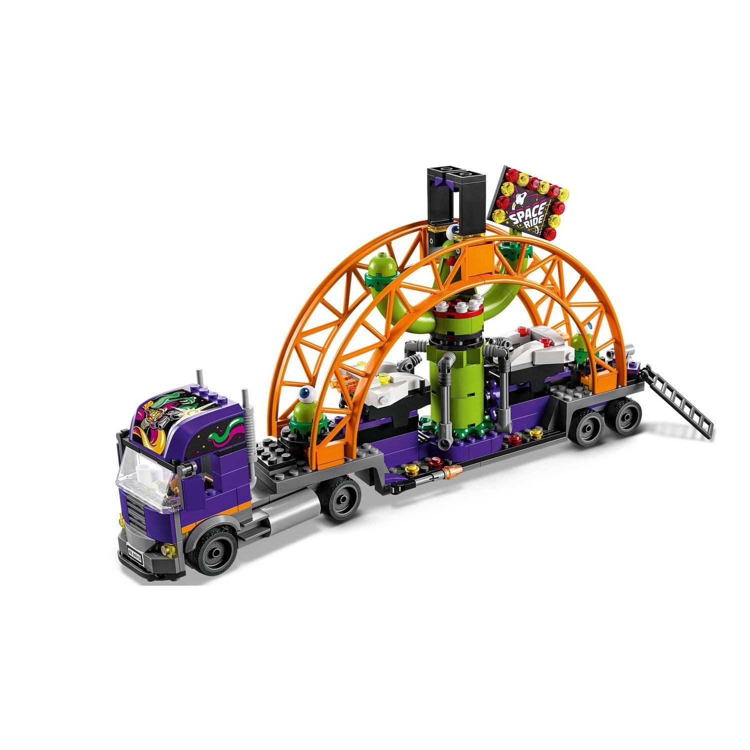 Конструктор LEGO City Great Vehicles Грузовик с аттракционом Космические горки 60313 - фото 4